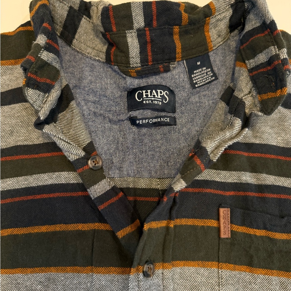 Chaps Multicolor Striped Shirt - Picture 2 of 2